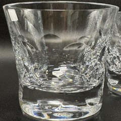 Baccarat Beluga Crystal Rock Tumbler Pair Glasses Set with box from Japan