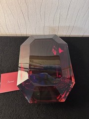 Baccarat Red Octagon Model Crystal Glass Vase