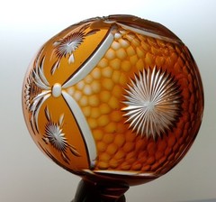 Stevens & Williams cut to clear punch cups American Brilliant Cut Glass Period