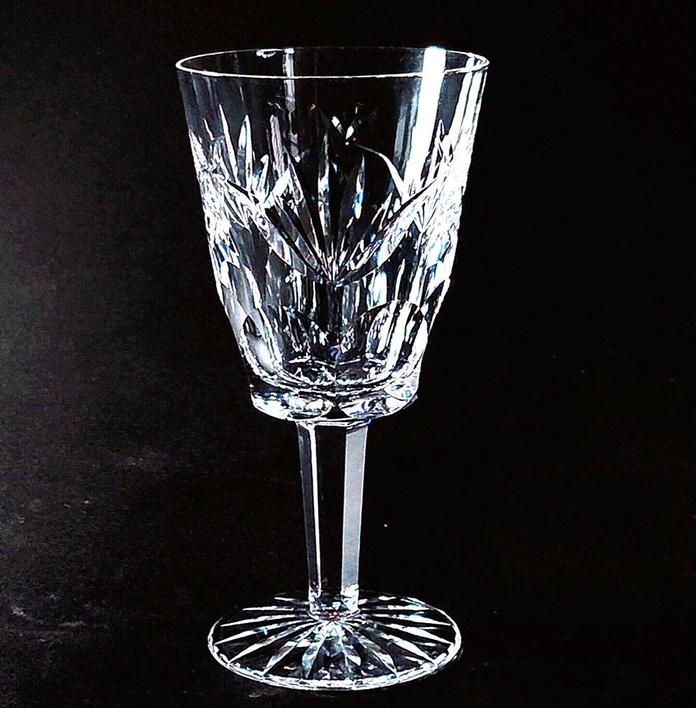 WATERFORD ASHLING WATER GLASS, Cut Lead Crystal, 6 7/8″, 8 oz, Made in Ireland