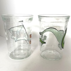 VTG Anchor Glass Welch’s Tom & Jerry Glass Dino Jerry Mouse 1990 Set