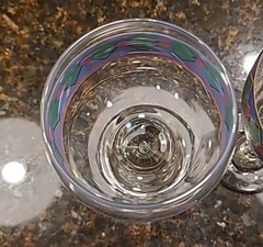 SET (4) Pfaltzgraff AMALFI CLASSIC 12 oz Glass Wine Goblets/Glasses