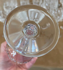 Atlantis Moselle Wine Cut Lead Crystal Goblets & Flutes set of 12 pc champagne