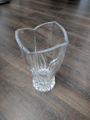 Vintage Cristal d’Arques France Ancona HEAVY Genuine Lead Crystal 10 1/2″ Vase