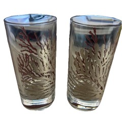 2 Vintage Ninchi Locatelli for Egizia Highball Bar Ware Glasses «Great Cond»