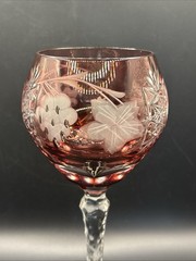 Nachtmann Traube Tall Wine Hock (1) Cranberry Red 8 1/4″ (G50)