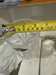 Set of 4 Shannon Dublin Crystal 14oz Tall Iced Tea Beverage Glasses. New!
