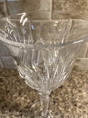 Gorham ROSEWOOD Clear Cut Crystal Wine Glasses 7 & 7/8 in. 1999-2006