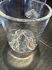 North Artisan Mt Shasta, St Helens, Baker, Fuji Whiskey Low Ball Glass Set of 4