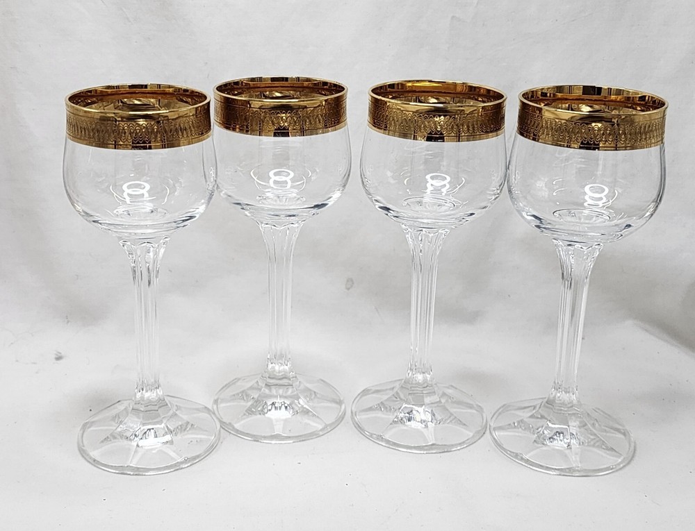 Bohemia Crystal set of 4 Liqueur Glasses 60ml, Czeck Republic