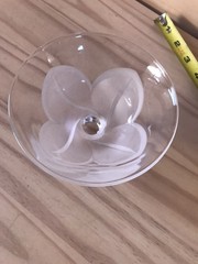 Cristal D’Arques Durand Florence Frosted Dessert Dish