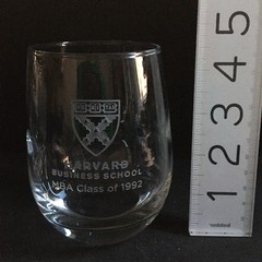 4 Harvard University Business School 1992 Highball Glass Set Etched MBA