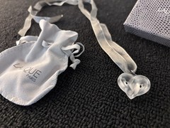 Lalique Intertwined Heart Crystal Necklace
