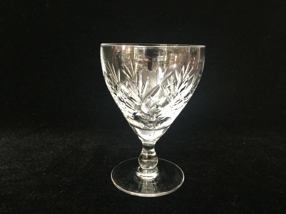 Edinburgh Cut Crystal Wine Goblet, 4 3/4″ Tall x 3 1/4″ Dia, Made in Scotland