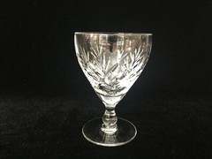 Edinburgh Cut Crystal Wine Goblet, 4 3/4″ Tall x 3 1/4″ Dia, Made in Scotland