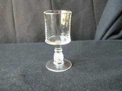 Pavonia Wine Glass clear by Ripley Company circa1885 EAPG