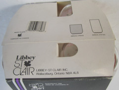 Set of 4 Libbey St Clair Cow 10oz Drinking Glasses- New Old Stock – Box Damage