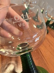 6 Schott Zwiesel Roemer Emerald Green Beehive Stem 5 1/4″ Wine Glasses