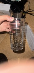 Libbey Orbita Cooler Glasses Set of 2 16 18oz 6.5 Tall Wave Swirl Pattern Clear