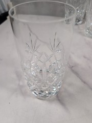 Vintage Lenox Crystal Charleston 6″ Highball Tumbler 12 oz Glasses Set of 8