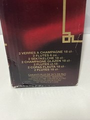 4 Cristal d’Arques Bellini Celebration champagne wine glasses flutes 24% crystal