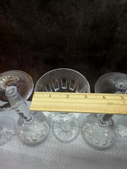 Gorgeous Coliseum by ATLANTIS Crystal Wine Toast Glasses/Goblets Rare 7 3/4” Gal