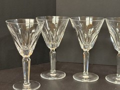 Set of 9 Waterford Crystal Sheila Water Goblets – Signed – 6.75”