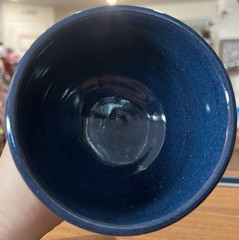 Studio Pottery Beautiful Chalice Goblet Artist Signed Marysia 2004 Religious