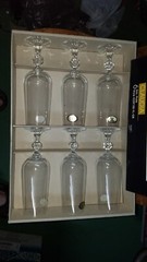 6 Claudia Fine Lead Bohemia Crystal Champagne Flute 6oz Czechoslovkia NIB 229100