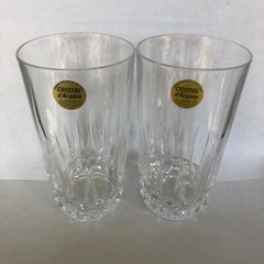 WM Dalton 24% French Lead Crystal Verite Pattern Unit No 6 Beverage Glasses NIB