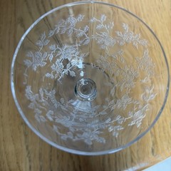 6 Vtg Tiffin Franciscan Cerice Cordial Glasses -Etched Roses – 4 3/4” – Perfect!