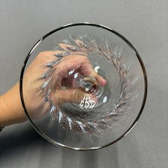 Crystal Clear Industries Regent Swirl Water Goblet 8″ Replacements Platinum Trim