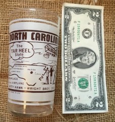 7 Vintage State Souvenir Drinking Glasses Tumblers – VT AL NC ND RI LA MS