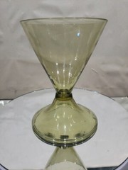 Biconical Tumbler Glass Antique Amber Venetian 17th c Spain Catalonia Dorflinger