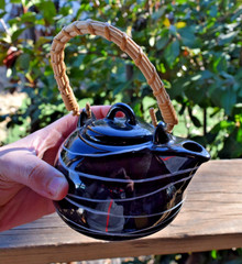 Artisan Japanese Style Teapot Wooden Handle Tea Cup Ceramic Home Drinkware