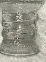 Burger King Lord of the Rings Clear Glass Decorative Goblet 6 in Tall, 3 in