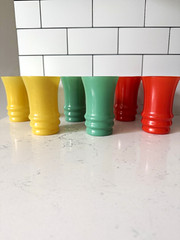 Set of 6 Anchor Hocking Rainbow 9oz Juice/Water Glasses