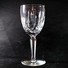 WATERFORD KILDARE CLARET GLASSES, Cut Lead Crystal, 6 1/2″, 8 Oz, IRELAND, 2PCS
