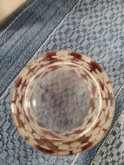 6X Lowball Whiskey GLASSES FISH SCALE GILDED GOLD OUTLINE