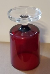 Beautiful Vintage OF 2 LUMINARC ARCOROC RUBY RED DRINKING GLASSES FRANCE 3.50″
