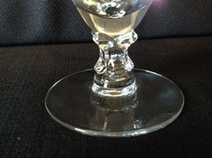 Fostoria Crystal Wedding Ring One (1) Imperfect Iced Tea Glass Platinum