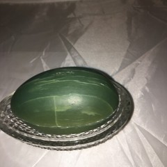 AVON FOSTORIA Lead Crystal Glass Egg 1977 MOTHERS DAY COLLECTION w/Original Soap