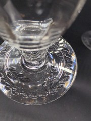 Up to 8 Tiffin 15074-6 Iced tea glasses Cut Floral Bowl And Foot Beautiful!