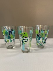 3 Sagaform Fantasy “Flaunting Feathers” Humming Bird Glasses, Hanna Werning