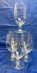 Set of 12 Rondelle (Plain Bowl, No Trim)by GORHAM CRYSTAL (Very Rare)
