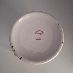 A Lanternier Limoges Tankard Hand Painted Artist Signed Antique Floral Motif