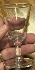 Vintage Set 4 Clear Tavern Style Cordial Liqueur Aperitif Glasses Stemmed 3.5”