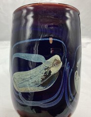 Vintage Signed Blown Art Glass — 6” Tall Drinking Goblet – SIGNED BY ARTIST 1976