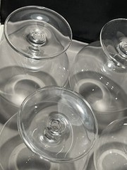 Set Of Crystal Brandy Glasses Large 6” Brandy Snifter Glass Goblets Elegant