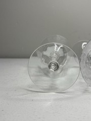 Cambridge Crystal Rose Point Clear Steam 3500 Etched Water Goblet set of 2